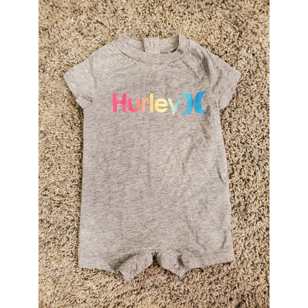 Hurley Baby‎ Boy One Piece Outfit Romper Grey Size 3 Months